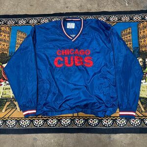 Chicago Cubs 90s windbreaker jacket size XL pullover embroidered nike MLB y2k